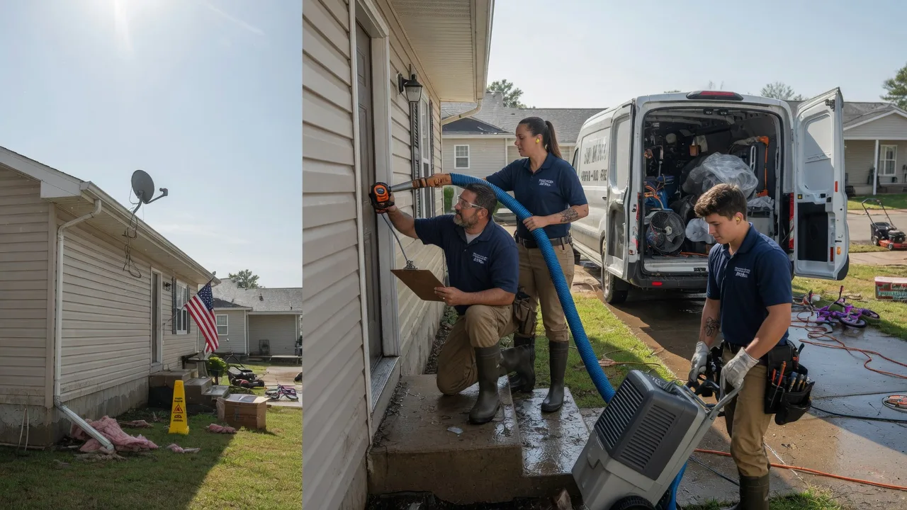 Ceiling Water Damage Restoration in Cecil, WI near me